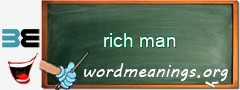 WordMeaning blackboard for rich man